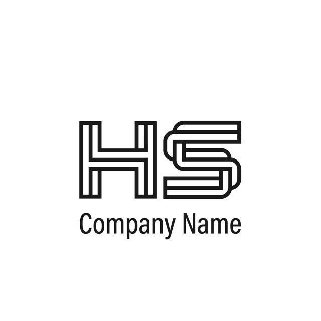HS Logo - Initial Letter HS Logo Template Template for Free Download on Pngtree