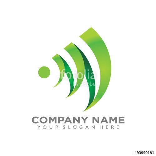 Wireless Company Logo - Initial W M logo icon Wireless communication vector Creative design