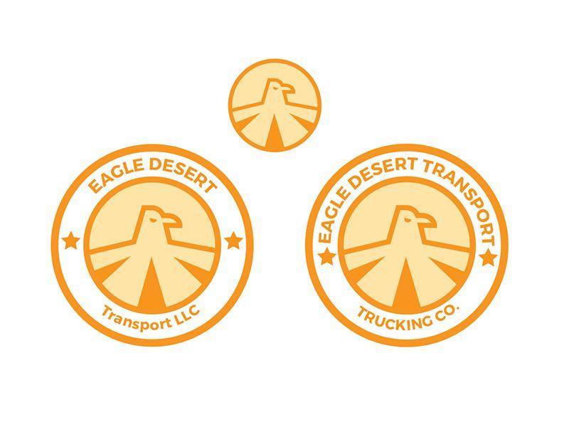 With Orange Circle Transportation Company Logo - Trucking Company Logo by Soul Won Cheung | Dribbble | Dribbble