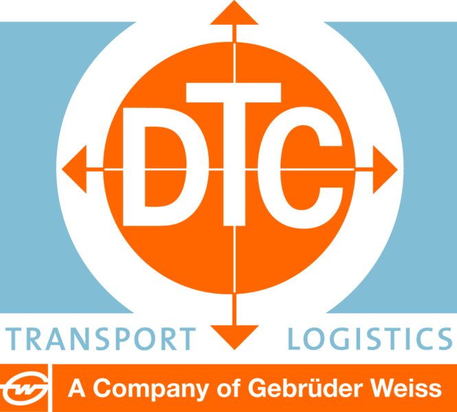 With Orange Circle Transportation Company Logo - Gebrüder Weiss acquires Deutsche Transport Compagnie