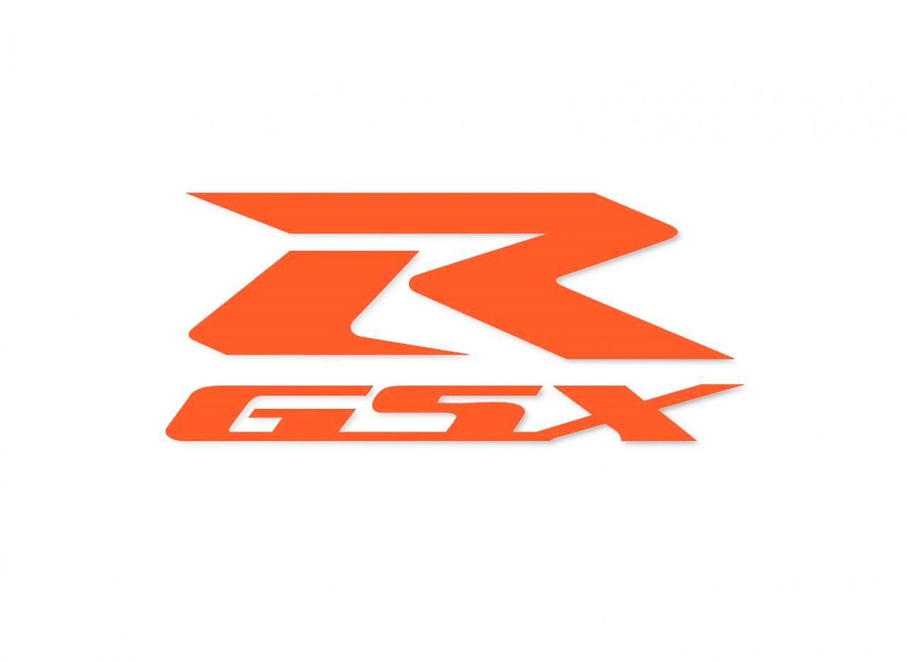 Orange R Logo - DECALS Orange GSX R Logo