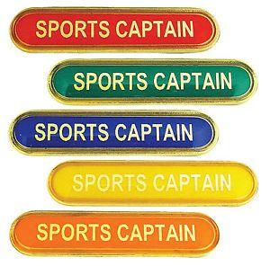 Green and Yellow Sports Logo - Sports Captain Bar School Badges Red, Green, Blue, Yellow, Orange | eBay