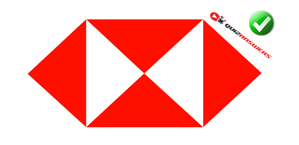 White with Red Triangle Kangaroo Logo - Red white Logos