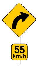 White with Red Triangle Kangaroo Logo - Road signs - NT.GOV.AU