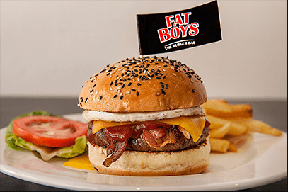 Fat Boys Burgers Logo - FATBOY'S THE BURGER BAR