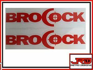 Red Rectangle Logo - 2 x Brocock Vinyl Logo Stickers in Red | eBay