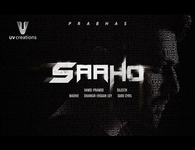 Movie Title Logo - Prabhas's Saaho title logo unveiled