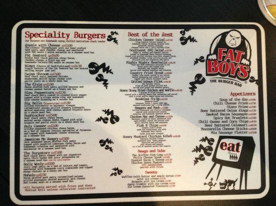 Fat Boys Burgers Logo - Menu of Fatboys in Singapore - Picture of Fatboy's the Burger Bar ...