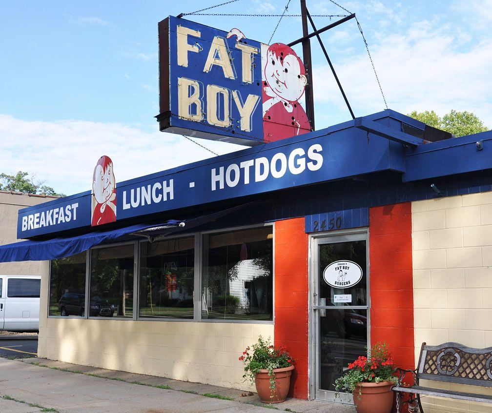 Fat Boys Burgers Logo - Michigan Restaurants | RoadsideArchitecture.com