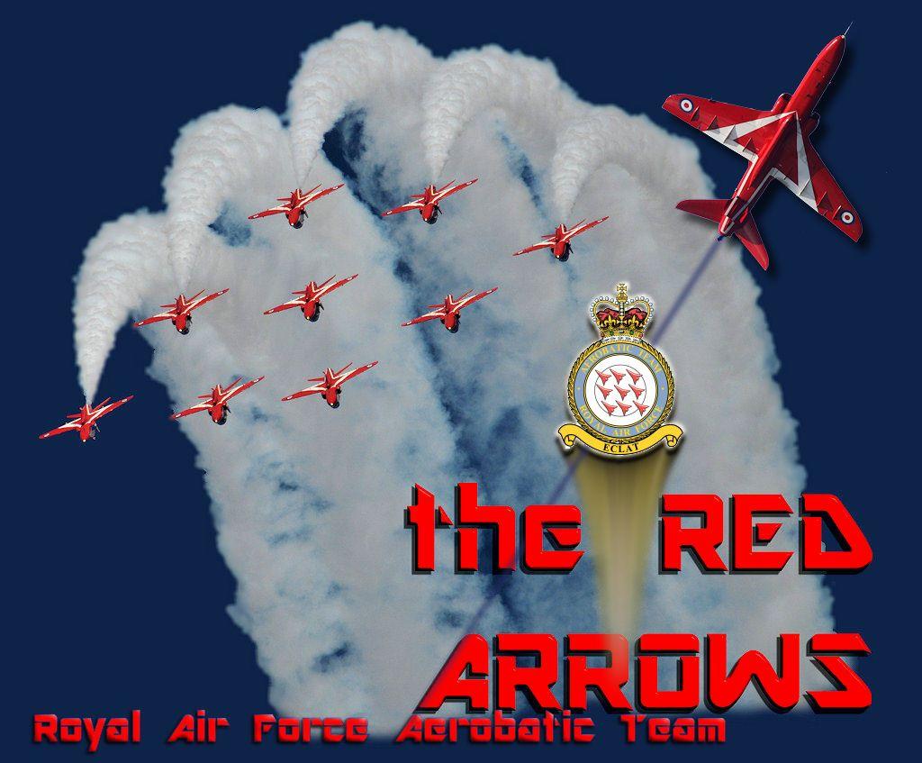 Blue Arrow Red Arrow Logo - the RAF Aerobatic Team the Red Arrows, hawk