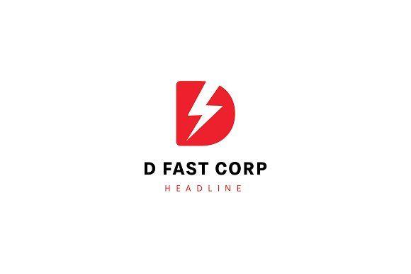 Corp Logo - D fast corp logo template. ~ Logo Templates ~ Creative Market