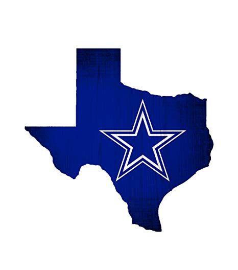 Cowboys Logo - Amazon.com : Dallas Cowboys 12 X 11.75 Team Color Logo State