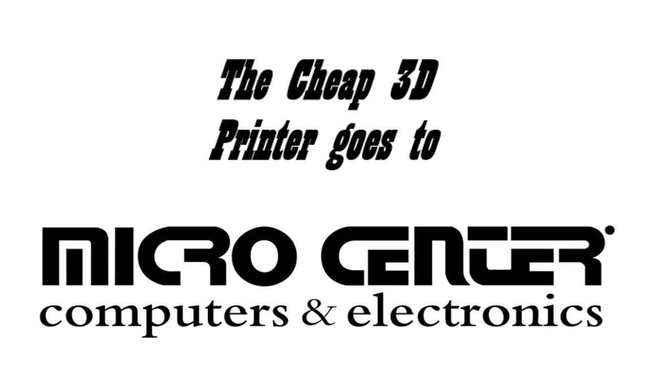 Micro Center Logo - The Cheap 3D Printer goes to Micro Center