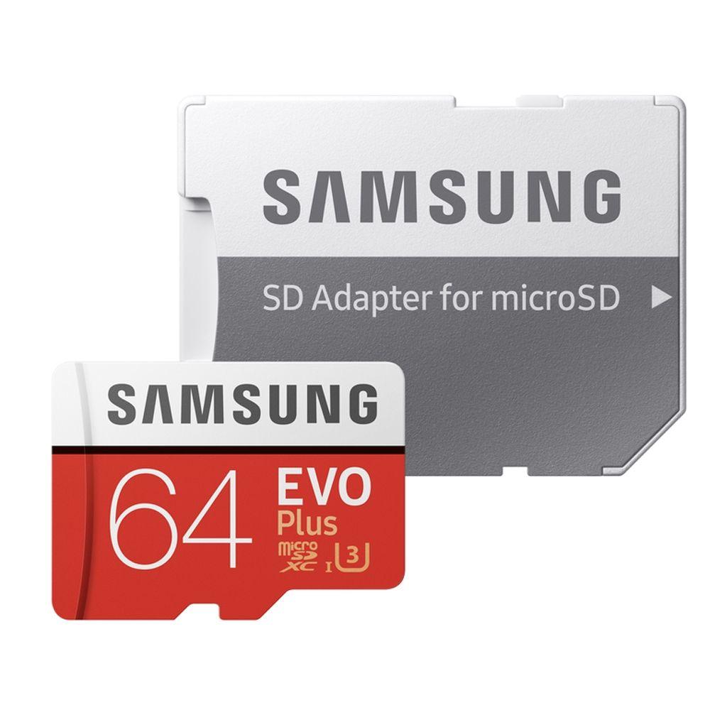Micro Center Logo - Samsung 64GB EVO+ microSDXC Class 10/UHS-3 - Micro Center