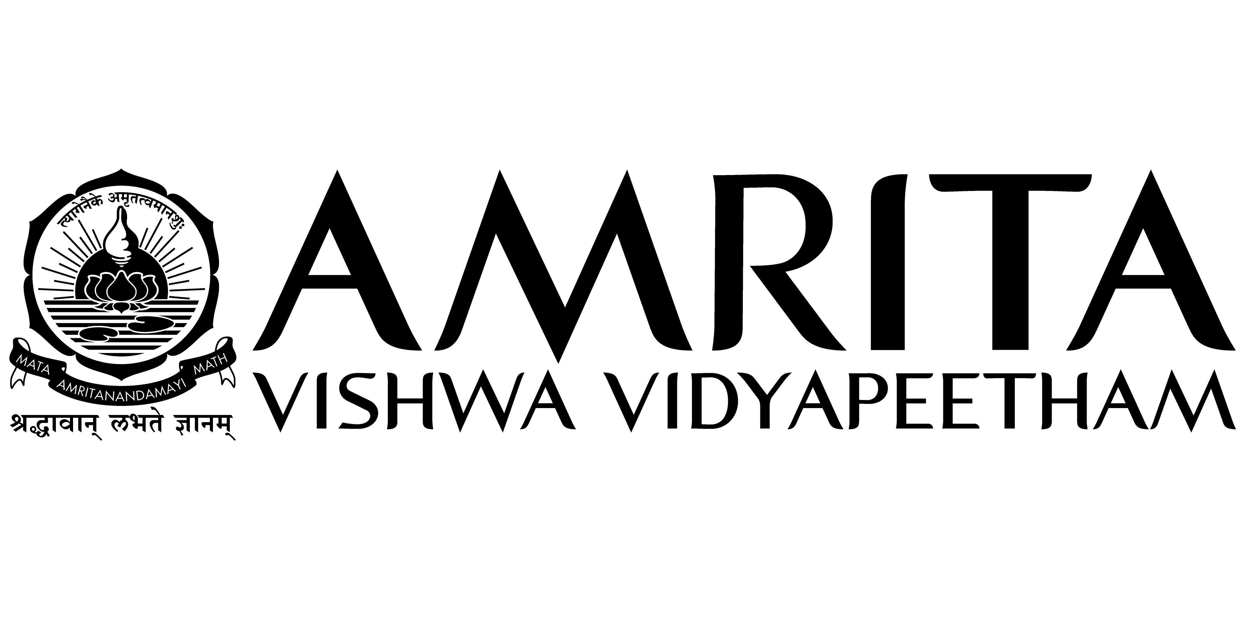 Black Black V Logo - Amrita Vishwa Vidyapeetham Logo | Amrita Vishwa Vidyapeetham
