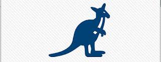 White with Red Triangle Kangaroo Logo - 12 Best Photos of Blue Logo With Kangaroo - Blue Kangaroo Logo ...
