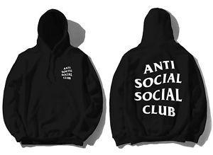 Real Anti Social Social Club Logo - Auth Anti Social Social Club ASSC Mind Games Black logo Hoodie ...