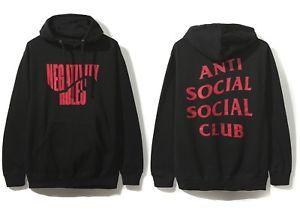 Real Anti Social Social Club Logo - DS Anti Social Social Club ASSC Red Logo Negativity Rules Black ...