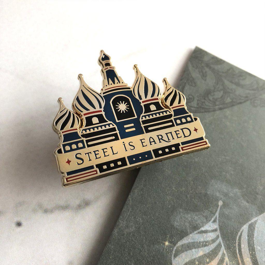 Steel Palace Logo - Steel is Earned - Little Palace - Shadow and Bone Enamel Pin ...