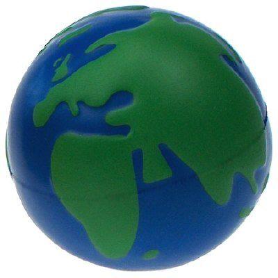 Globe Soccer Ball Logo - Anti stress globe printed with logo