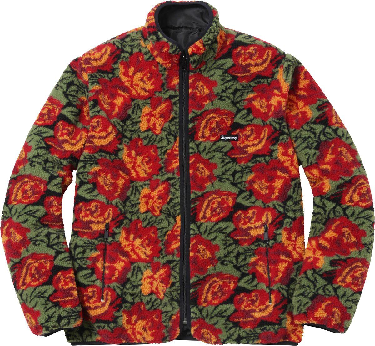 Supreme Rose Logo - WTB] red supreme roses sherpa Size M : supremeclothing