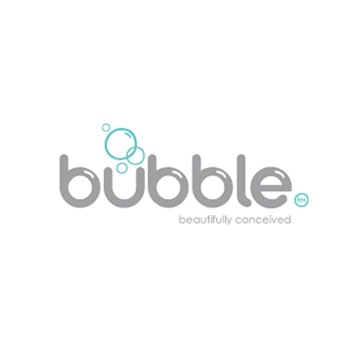Pink Bubble Logo - Bubble Muslin Wrap 3pk - Pretty in Pink