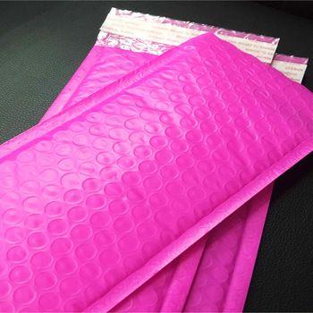 Pink Bubble Logo - Pink Poly Bubble Packing Cosmetics Bag Eyelash Packaging Custom Logo ...
