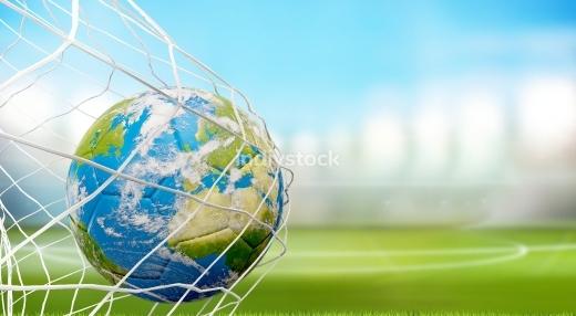 Globe Soccer Ball Logo - Indivstock. Royalty Free Image, Photo And Vectors