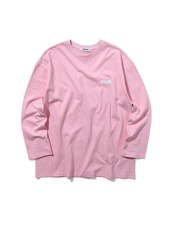 Pink Bubble Logo - Essensi Studio Bubble Logo Print Long T-shirt Sky Pink in Pink - Lyst