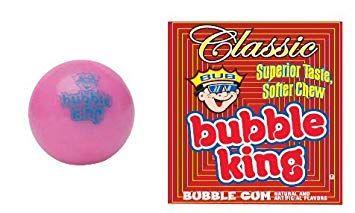 Pink Bubble Logo - Amazon.com : Bubble King Classic Pink Gumballs w/Logo : Chewing Gum ...