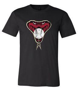 Diamondbacks Snake Logo - Arizona Diamondbacks Distressed Vintage Snake logo T shirt | eBay