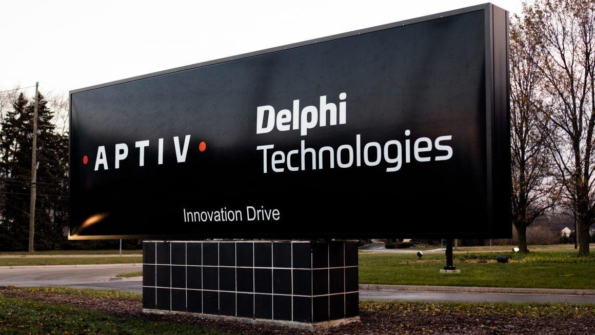Aptiv Logo - Delphi Automotive partners with Landor to spin off Delphi