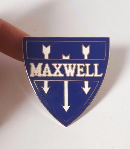 Vintage American Car Company Logo - Maxwell Motor Car Company Authentic Shield Radiator Emblem ...