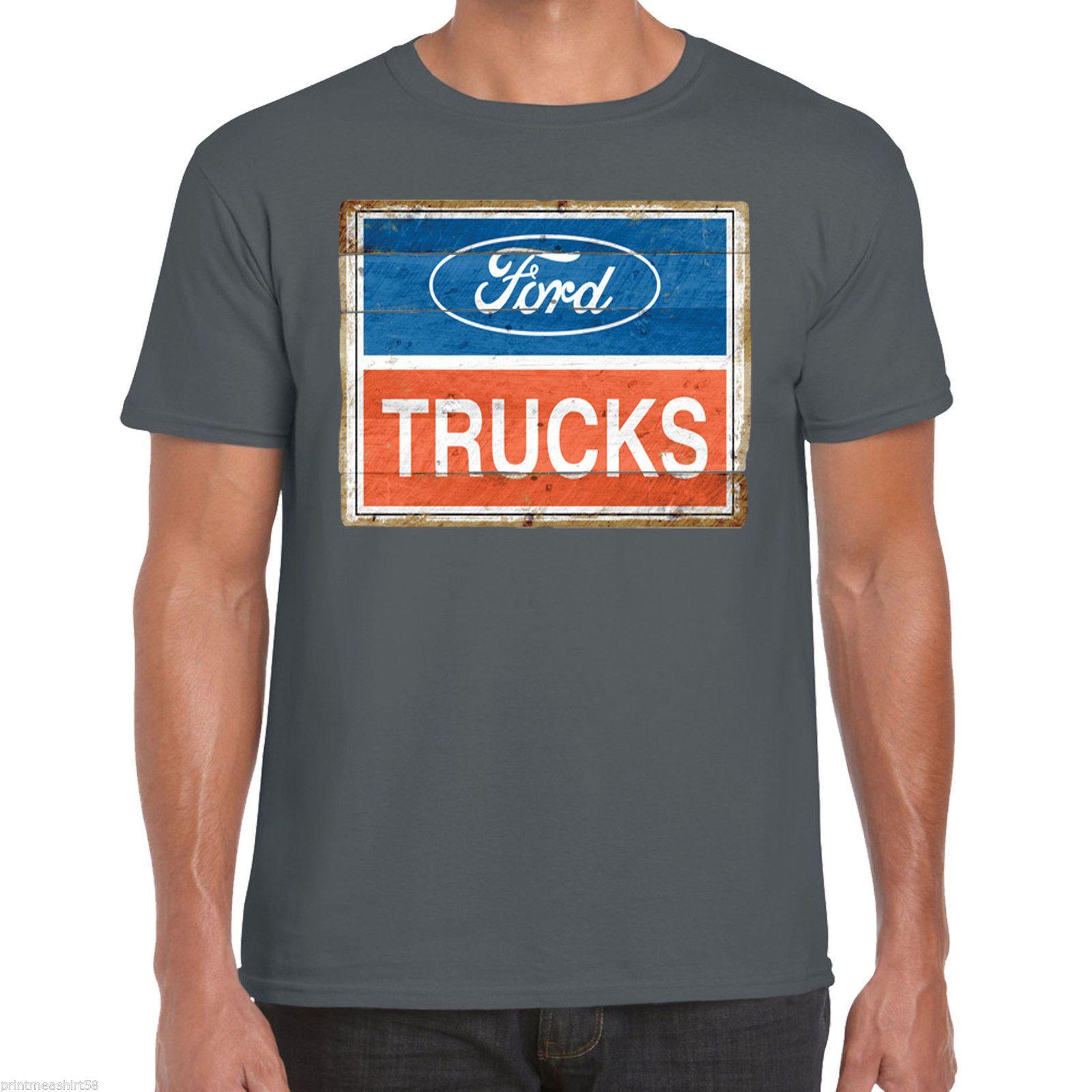 Vintage American Car Company Logo - Ford Trucks T Shirt Logo Classic Vintage American Pick Up Truck F150