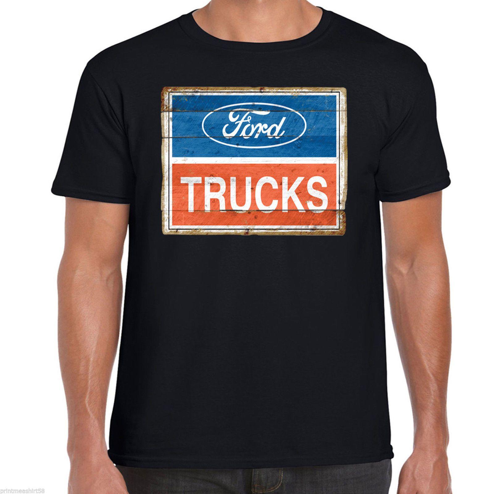 Vintage American Car Company Logo - Ford Trucks T Shirt Logo Classic Vintage American Pick Up Truck F150 ...