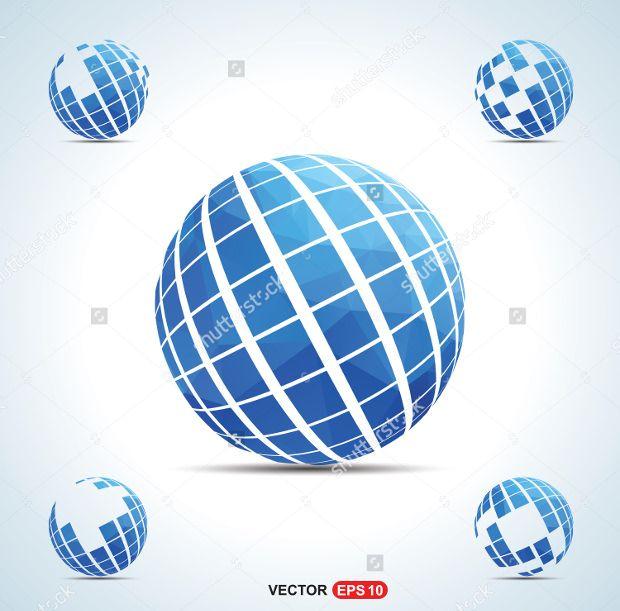 Globe Soccer Ball Logo - 27+ Globe Logo Designs, Ideas, Examples | Design Trends - Premium ...