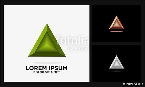 Diamond Triangle Logo - Green Diamond Triangle Logo Stock Image And Royalty Free Vector