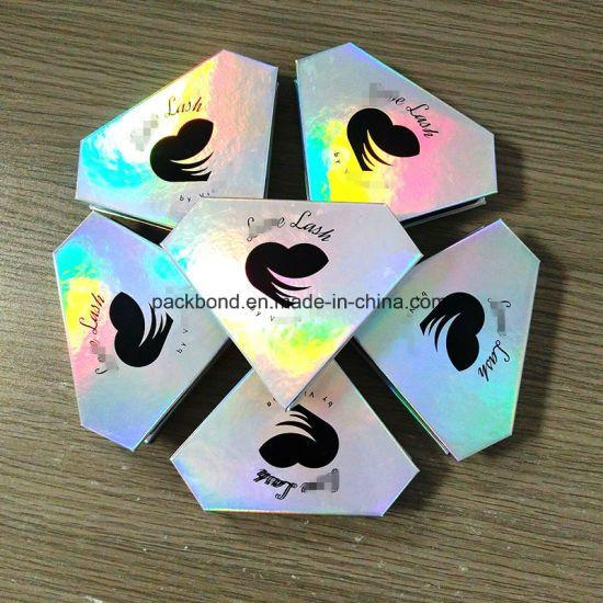 Diamond Triangle Logo - China Newest Holographic Hexagon Triangle Diamond Shape Eyelash