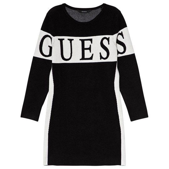 Guess Logo - Guess - Black Guess Logo Knit Dress - Babyshop.com
