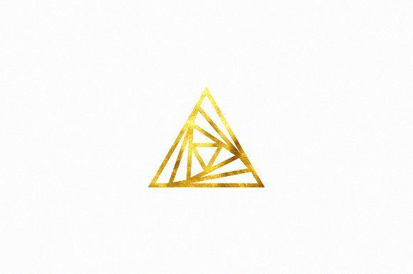 Diamond Triangle Logo - Luxury Triangle Logo Logo Templates Creative Market