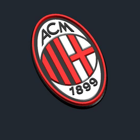 Milan Logo - Free STL files AC Milan ・ Cults
