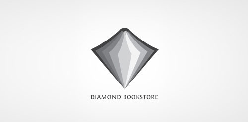 Diamond Triangle Logo - Diamond Bookstore « Logo Faves | Logo Inspiration Gallery