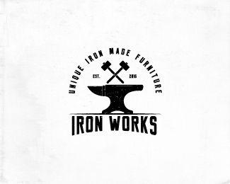 Iron Logo - Iron Works Designed by Kr100 | BrandCrowd