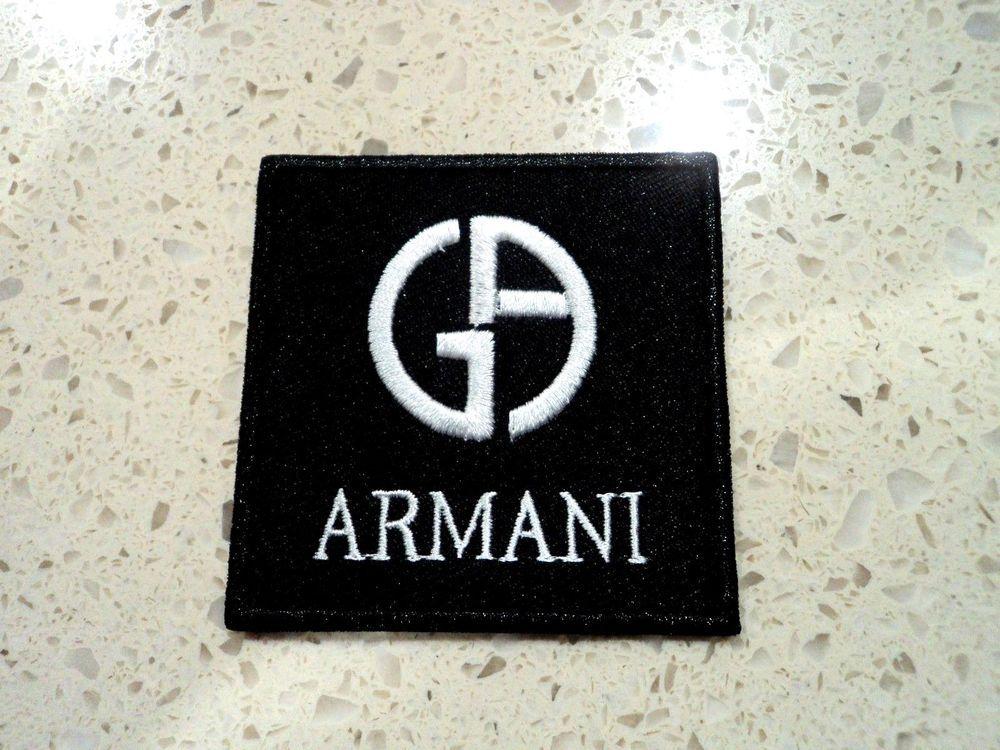 Iron Logo - New Armani Fashion Logo Patch Embroider Cloth Patches Applique Badge ...