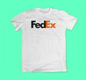 White FedEx Logo - New Fedex Logo Men's Black White T-Shirt Size XS-3XL | eBay