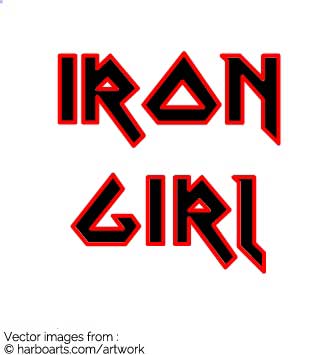 Iron Girl Logo - Download : Iron Girl - vector graphic
