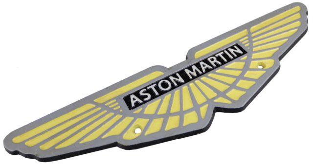 Iron Logo - Aston Martin Sign Plaque Cast Iron Logo Car Garage Wall Fence BRAND