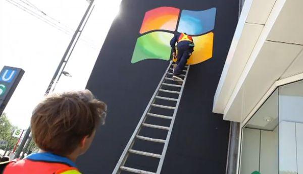 Windows Future Logo - Pranksters' or 'vandals'? Windows logo installed on future Apple ...