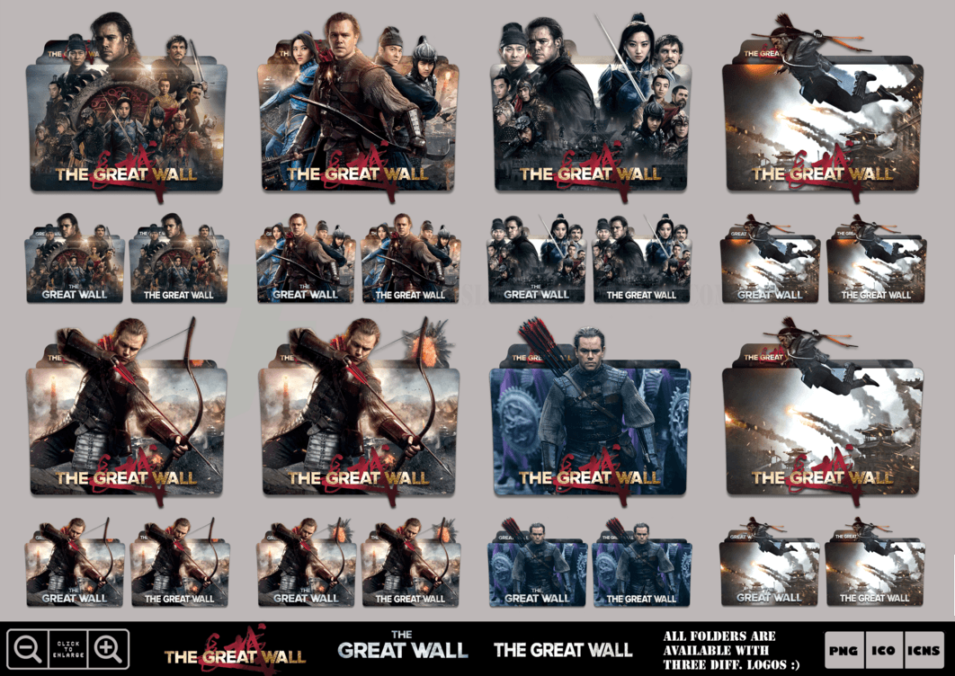 The Great Wall 2016 Logo - The Great Wall (2016) Folder Icon Mega Pack by Bl4CKSL4YER on DeviantArt