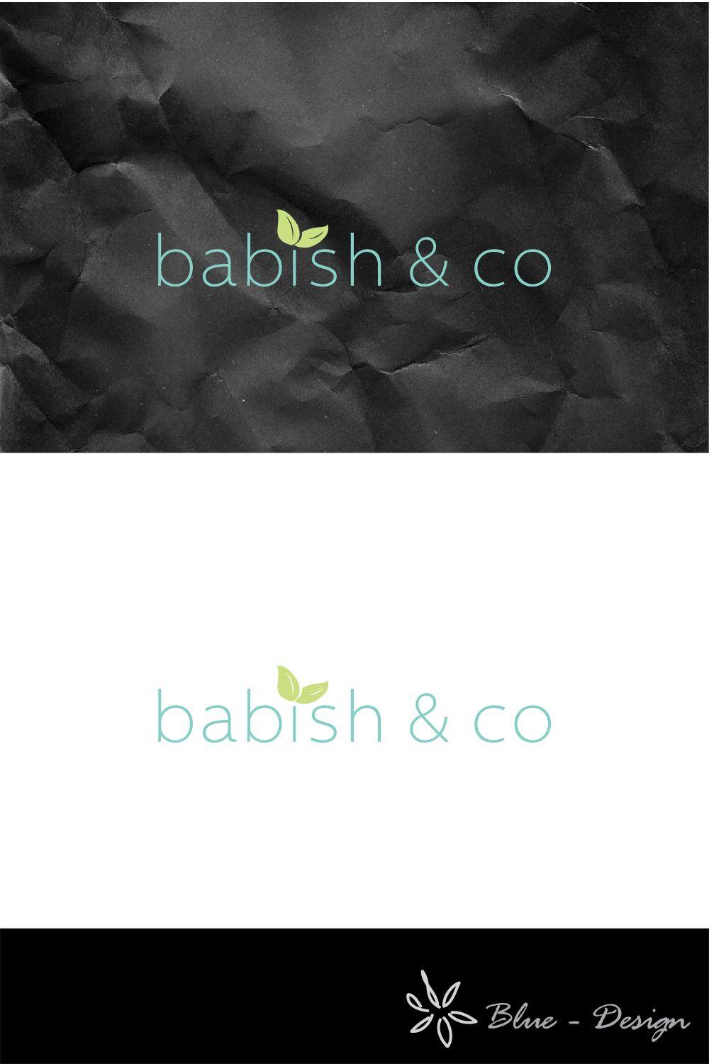 Baby Blue Company Logo - Playful, Feminine, Baby Logo Design for babish & co